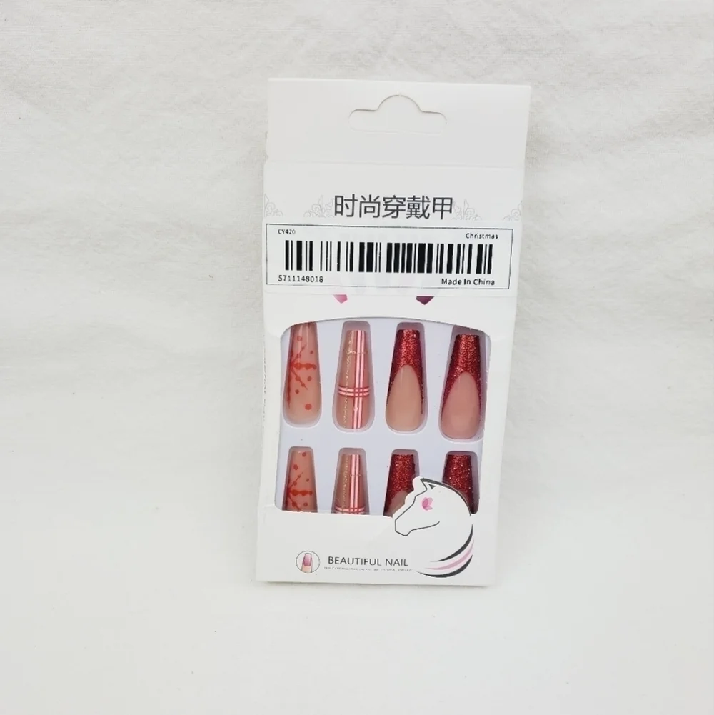 24 Pieces Fake Press On Nails